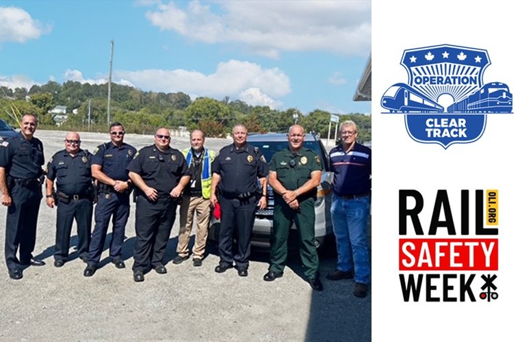 Successful Operation Clear Track on the KXCG. R. J. Corman joined efforts with Operation Lifesaver in their Rail Safety Week
